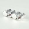 4Pcs Knurling Style Tire Valve Cap Aluminum Silver Car Tire Valve Stems Cap Tire Wheel Stem Air Valve Cap Valve Stems 1