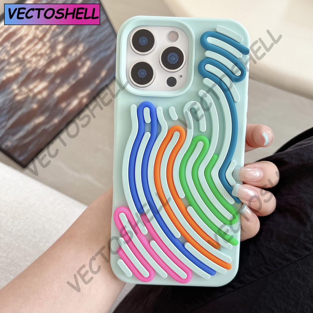 DIY Puzzle Maze Funny Sensory Activity Board Silicone Case For iPhone 16 15 14 13 Pro Max Creative Decompression Arc Soft Cover