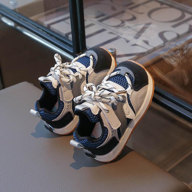 Boys Shoes Forrest Gump Shoes 2025 Spring and Autumn Boys Sports Shoes Medium and Older Children's Casual Shoes Girls Shoes Leather Soft Sole