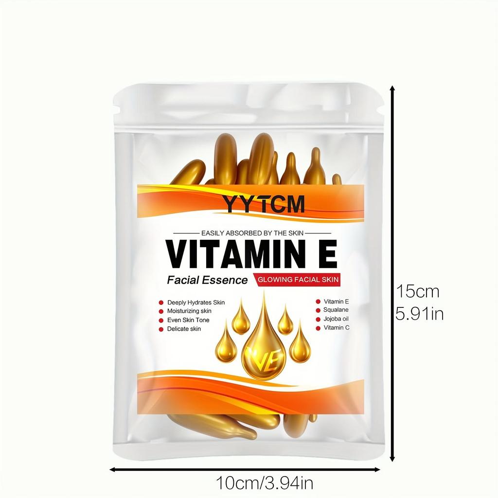 Vitamin E deep moisturizing capsule essence, deep moisturizing and brightening skin essence (0.4gx30 capsules)/bag -1 bag