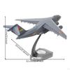 Diecast Y-20 Model Metal Aircraft with Stand Tabletop Realistic for
