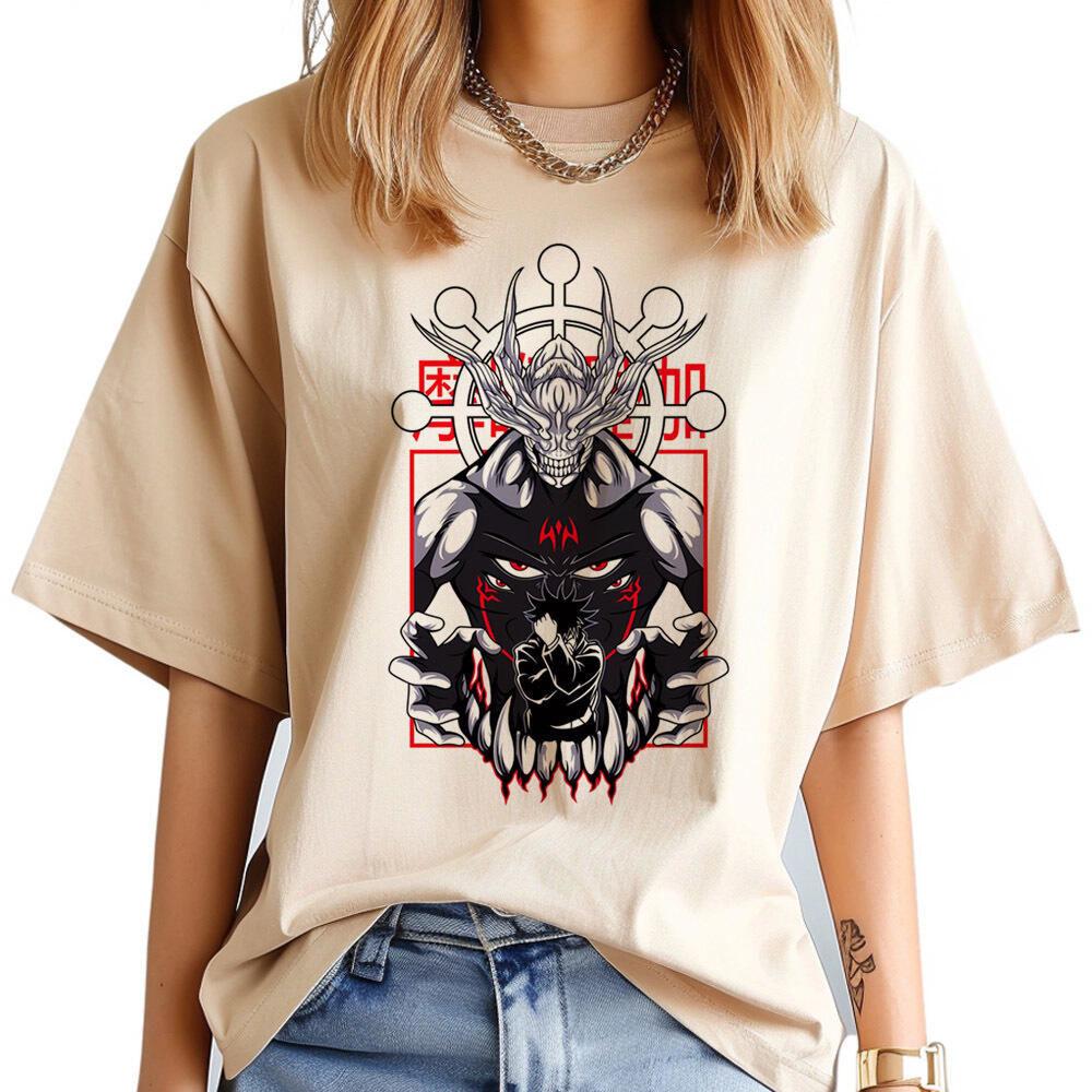 Jujutsu Kaisen Gojo tshirt Women hip hop Breathable aesthetic 2000s anime Punk top tees University Pop Culture streetwear kawaii