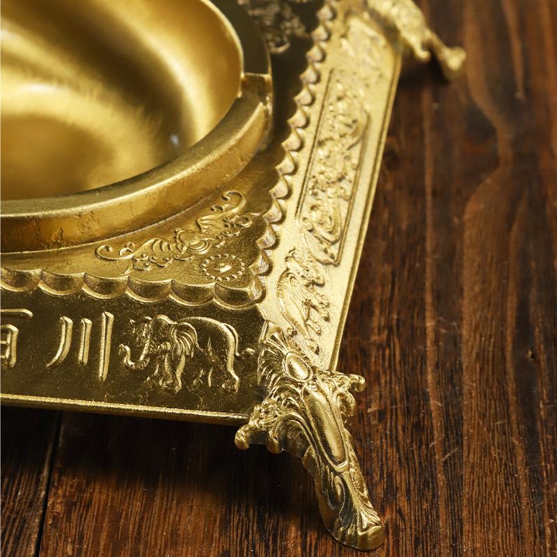 Copper Ashtray Decoration Household Office Decoration Gifts & Crafts Factory Wholesale