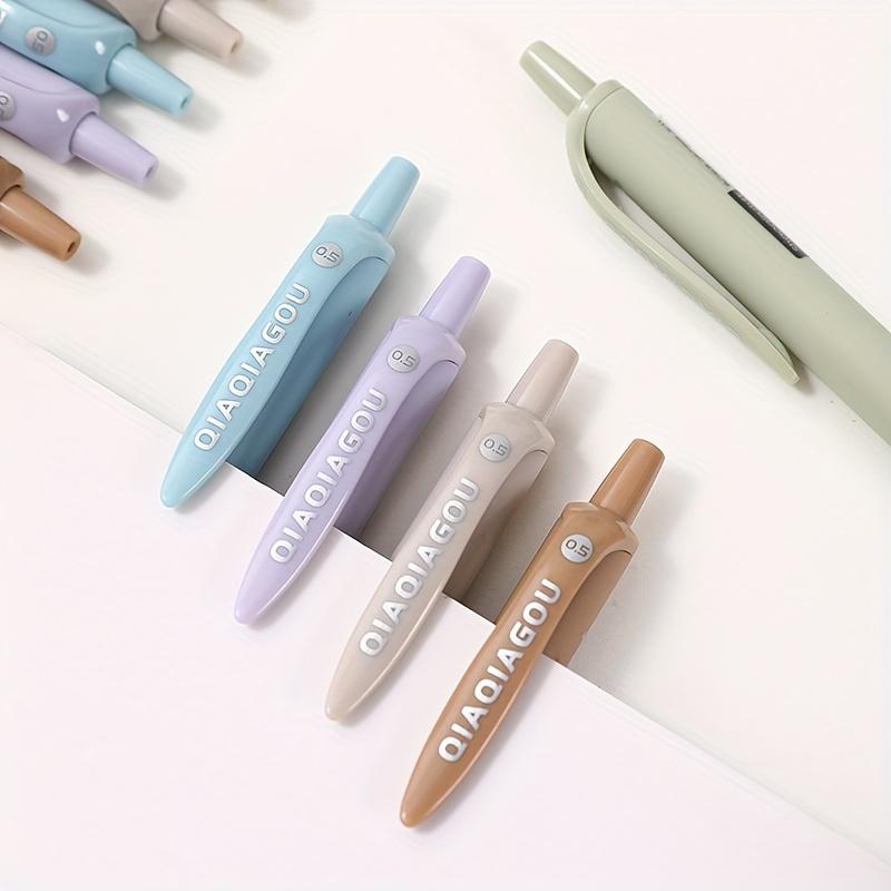 5 Stück einfacher Stil 0,5 mm Neutralstift Studentenlernen Schreiben Gelstift Schule Kulturartikel Geschenk Sanftes Schreiben (Schwarze Tinte)
