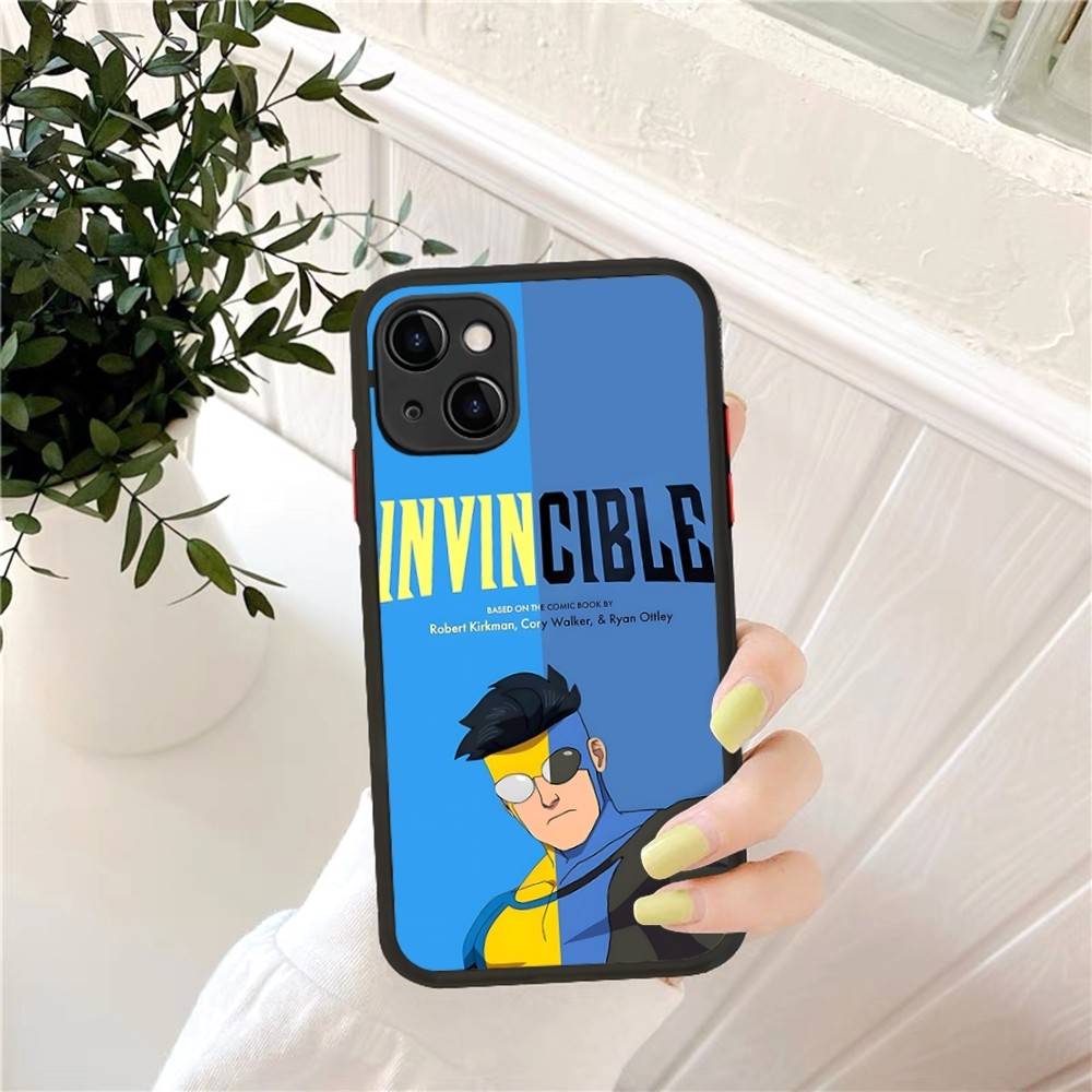 Cartoon I-InvincibleS Phone Case For IPhone 14 11 12 13 Mini Pro Max 8 7 Plus X XR XS MAX Translucent Matte Cover iphone 14