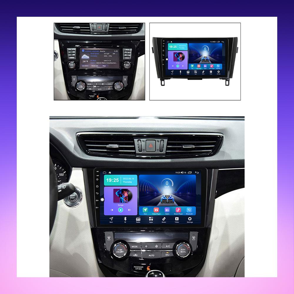 2 DIN Android Carplay Car Radio For Nissan X-Trail T32 Qashqai J11 T31 2013-2017 Multimedia Player Head Unit Stereo GPS Navigation BT WIFI 4+64GB
