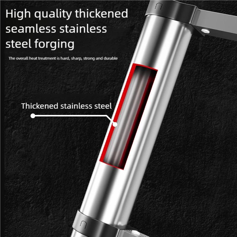 Stainless Steel Telescopic Ladder Portable Folding Ladder Bamboo Ladder Multi Home Use Herringbone Ladder Lifting Step Ladder