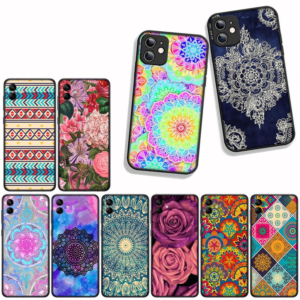 For Xiaomi Redmi 15C 15 A4 A5 9A 9T 10A 10C 9C NFC Note 11 9 8 10 Pro 8T Phone Cover Case Floral Paisley Mandala Flower Texture