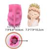 Geometric 3D Wreath Girl Gypsum Silicone Molds Storage Box Mold for Making Succulent Plant Pot Flower Pot Pen Holder