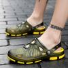 Summer Breathable Hole Shoes Men's Outdoor Beach Shoes Non-slip Upstream Slippers Men's Sandals
