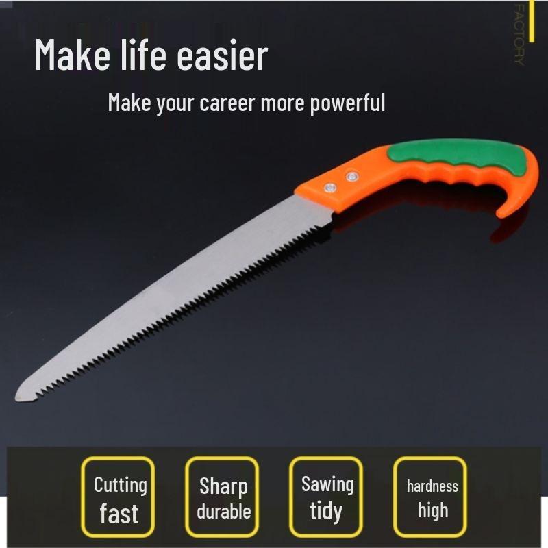 Fine Tooth Garden Pruning Saw - Handheld Woodworking & Fruit Tree Tool