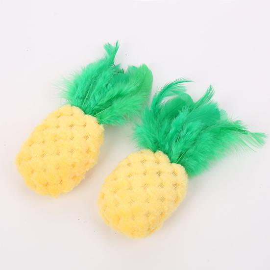 Pet Cats Kitten Catnip Cute Pineapple Shape Bite-resistant Interactive Play Toy