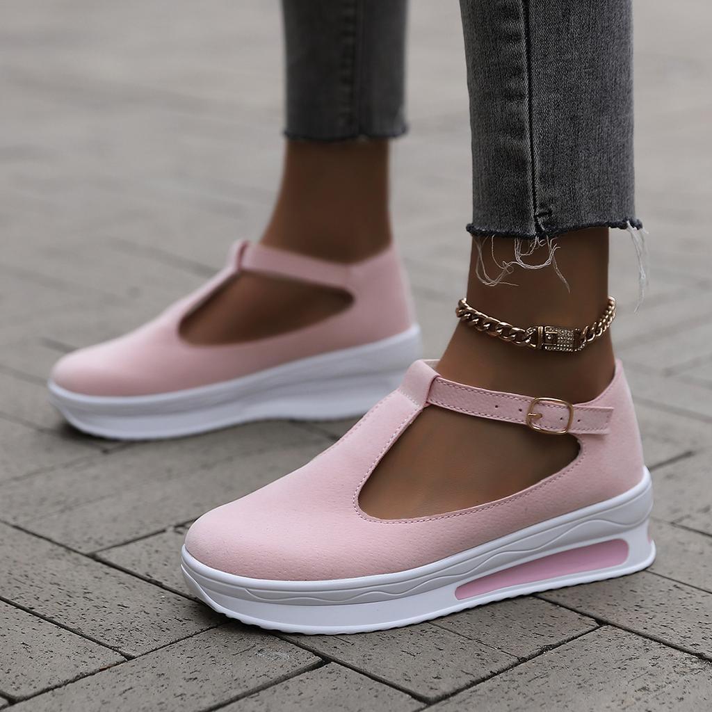 Large Size Summer New European and American Round Head Rocking Bottom Sports Style Platform Sandals Single Shoes