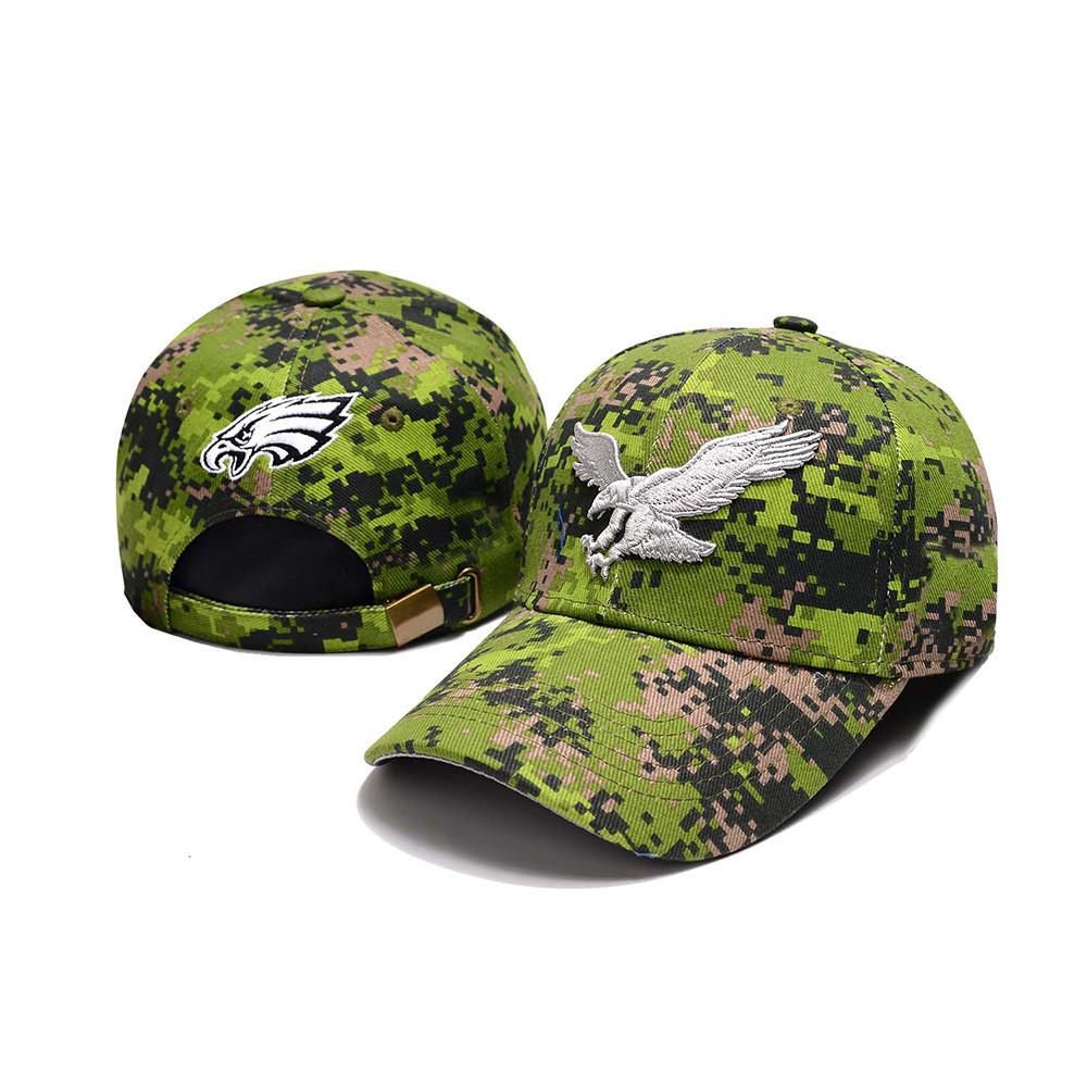Military Green Camouflage Eagle Baseball Cap With Breathable Cotton For Casual Sun Protection