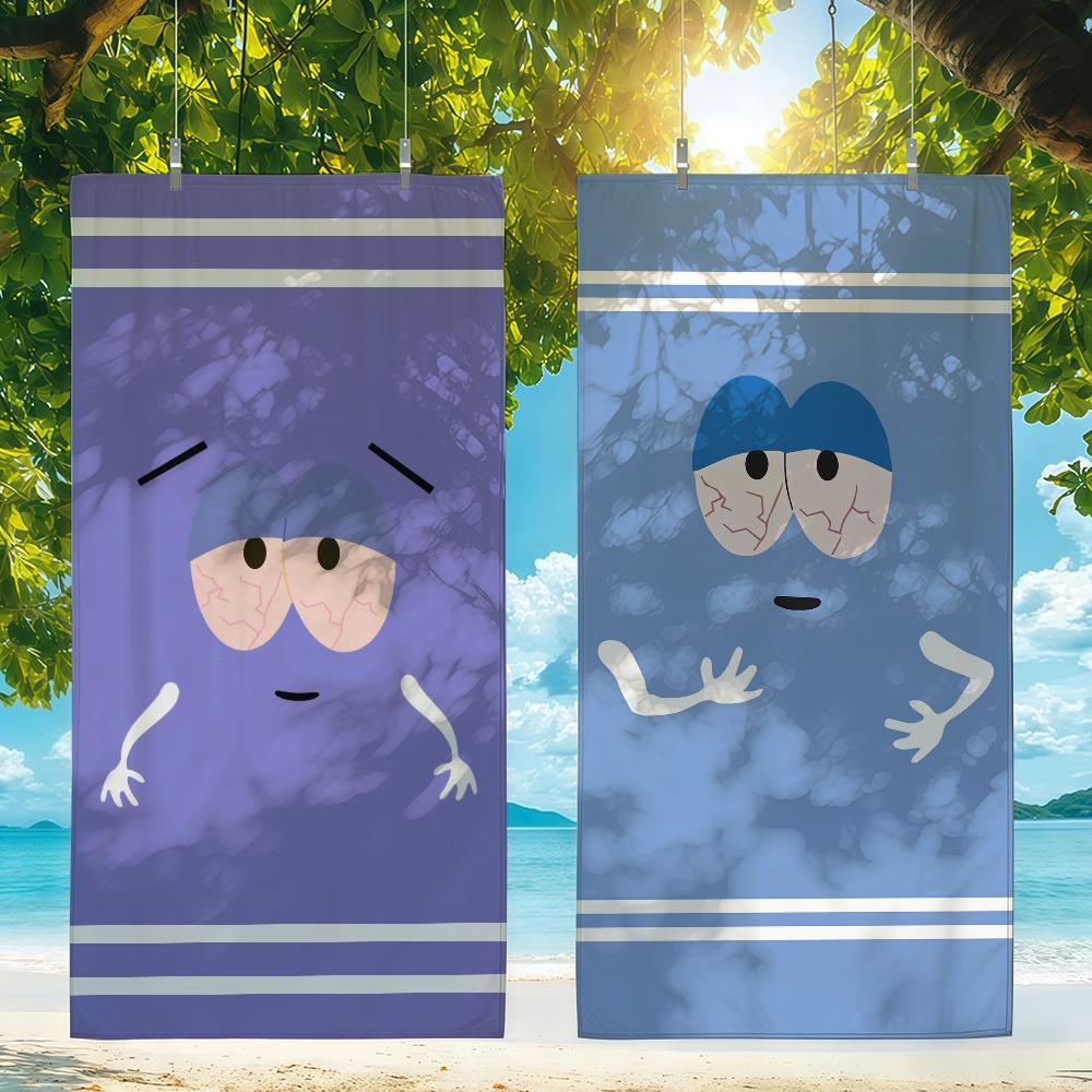 Cartoon Funny T-Towelie Towel For Swim Yoga Gym Quick Drying Soft and skin-friendly Beach Towels All-Season