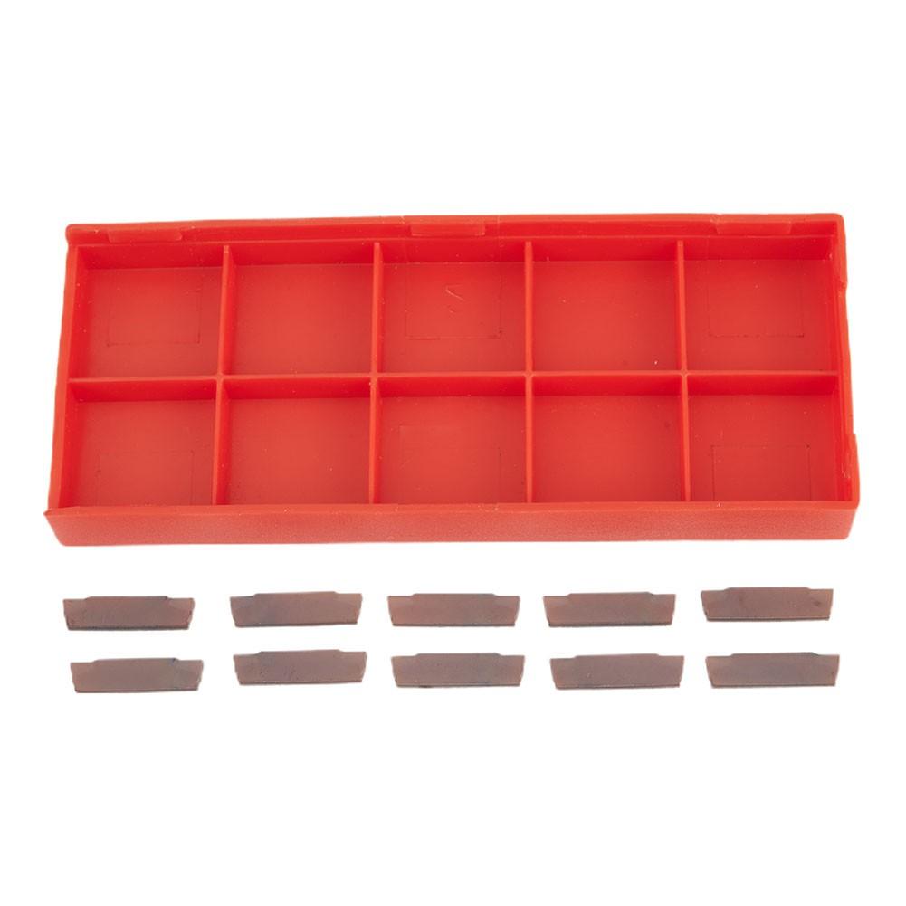 10pcs MGMN200-G LDA Carbide Inserts Blades for Grooving Cutting Lathe Tool