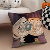 Retro Cartoon American Game CCuphead Cushion Cover Throw Pillow Cover Hidden Button Durable Polyester Chair Cushion
