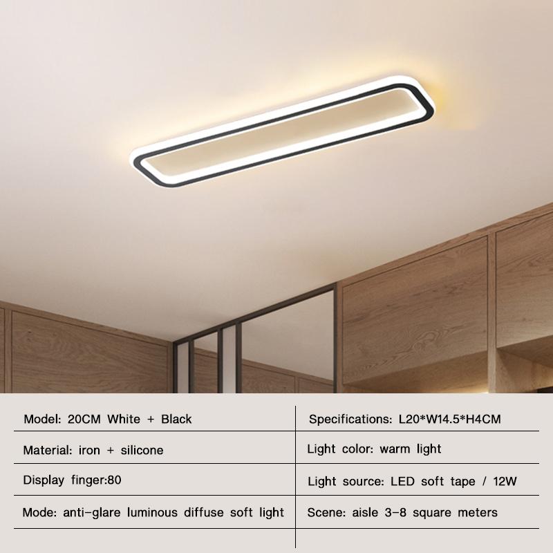 

Современные светодиодные потолочные светильники для спальни, гостиной, кухни, ванной, прихожей, балкона, минималистского дизайна, люстры для внутреннего освещения Warm White(no RC)