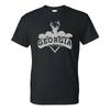Georgia Deer Arch - Hometown State Pride T Shirt - Black