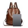 Kadın Sırt Çantası Büyük Kapasiteli Yumuşak Deri Omuz Çantası Öğrenci Okul Çantası Seyahat Sırt Çantası