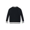 Li Ning Sports Lifestyle Series Logo Color Block Fleece Long Sleeve Sweatshirt Women Sweatshirt Black AWDSH70-2