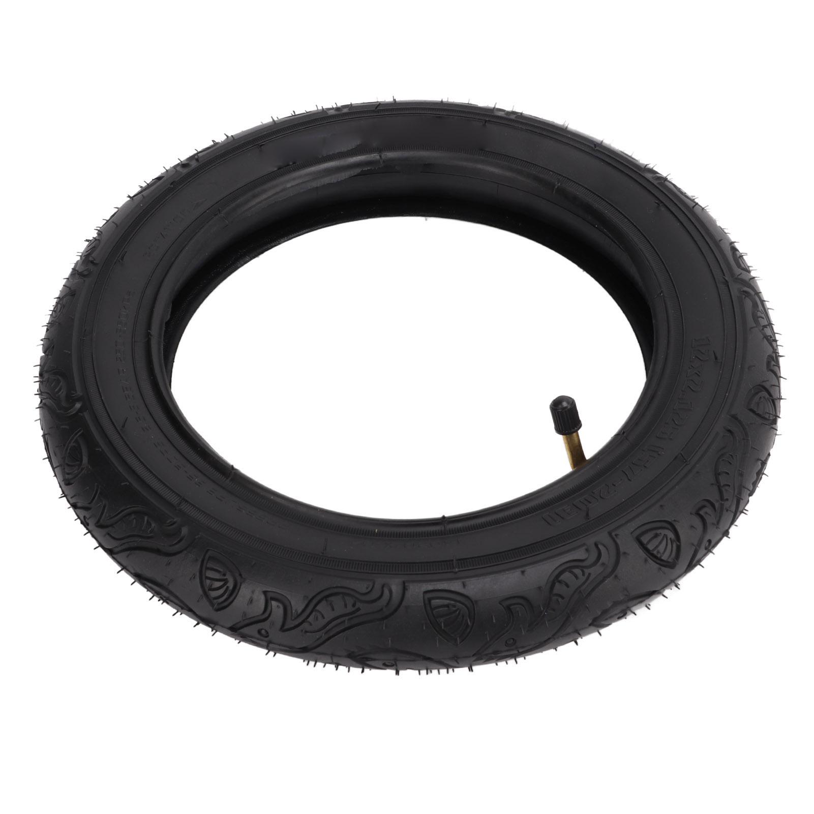 

12in 12x2.125 Bike Tyres with Curved Mouth Inflation Strong Elasticity Children Bicycle Tires