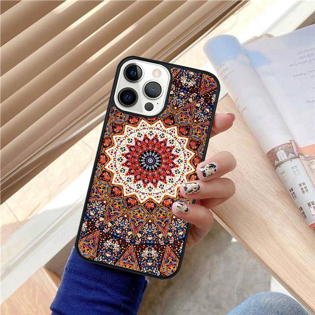 Mandala flower Pattern Coque Shell For iPhone 17 Air 15 16 14 13 12 Pro Max 11 Pro Max Plus Phone Case Cover