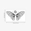 Schmetterling Tattoo Aufkleber, Langlebig Wasserdicht Und Nicht Reflektierend, Fortgeschrittenes Gefühl, Süß Und Einfach Tattoo Aufkleber.