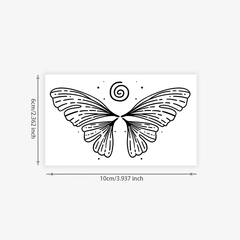 Schmetterling Tattoo Aufkleber, Langlebig Wasserdicht Und Nicht Reflektierend, Fortgeschrittenes Gefühl, Süß Und Einfach Tattoo Aufkleber.