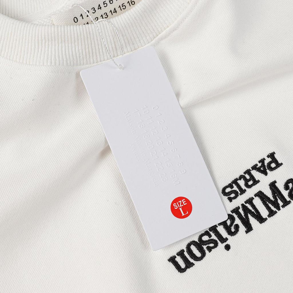 MM6 Maison Margiela Unisex Upside Down Logo Crewneck Sweatshirt - New Autumn Arrival