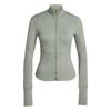 By Stella McCartney Women's Stone Green Slim Fit Training Midlayer Jacket JW4552