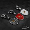 Car Keychain Anti-loss Keyring For Cayenne Panamera Macan 911 Taycan Boxster Cayman 918 Pajun Carbon Fiber Accessories