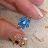 Luxury Blue Zirconia Hollow Butterfly Ring for Women Rhinestones Heart Flower Bow Crown Finger Ring Charms Engagement Jewelry