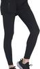 Glamor YOGA by Glamore Sports UV Size FT0274 Tights, Innerwear, Protection, Sweat-Wicking, Quick-Drying, Stretchy, Women's, M, Black,