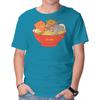 Unisex Crew Neck T-Shirt Ramen and Cats Graphic Short Sleeve Casual Tee
