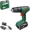 Cordless Impact Drill - Bosch - Easyimpact 18v-38 - 1 Battery 2.0 Ah - 10 Mm Chuck - 2 Speeds