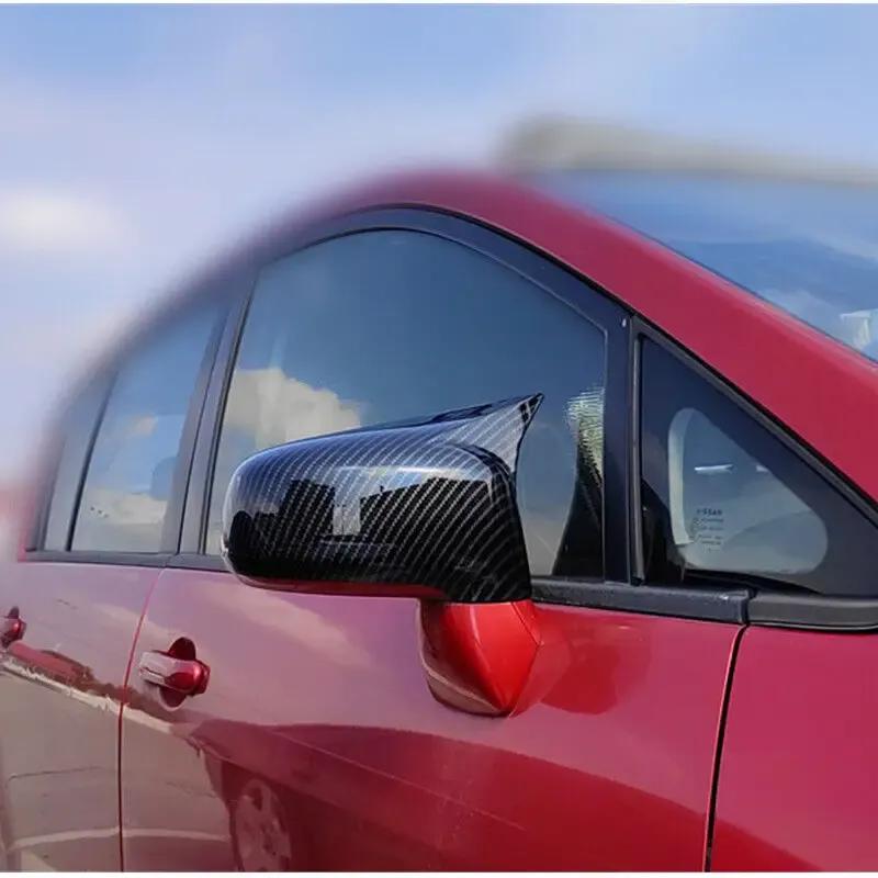 Für Nissan Tiida Fließheck 2004-2010 Auto Rückspiegel Seitenspiegel Abdeckung Flügelkappe Aufkleber Außentür Rückansicht Fall Trim Carbon