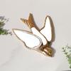 Mirror Wall Hanging Swallow Golden Bird Background Wall Decoration Simulated Animal Pendant Room Decoration Accessories