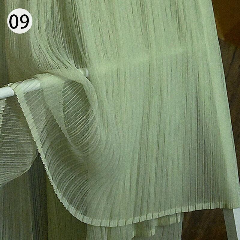 Organ Pleated Mesh Lace Fabric Crumpled Tulle Net Fabric Wedding Organ Skirt Dress Costume Curtains Handmade DIY Craft Material