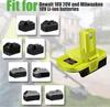 DM18RL Battery Adapter for Dewalt for Milwaukee 20V/18V Li-Ion Battery Convert To for Ryobi 18V P108 Battery Tool Drill