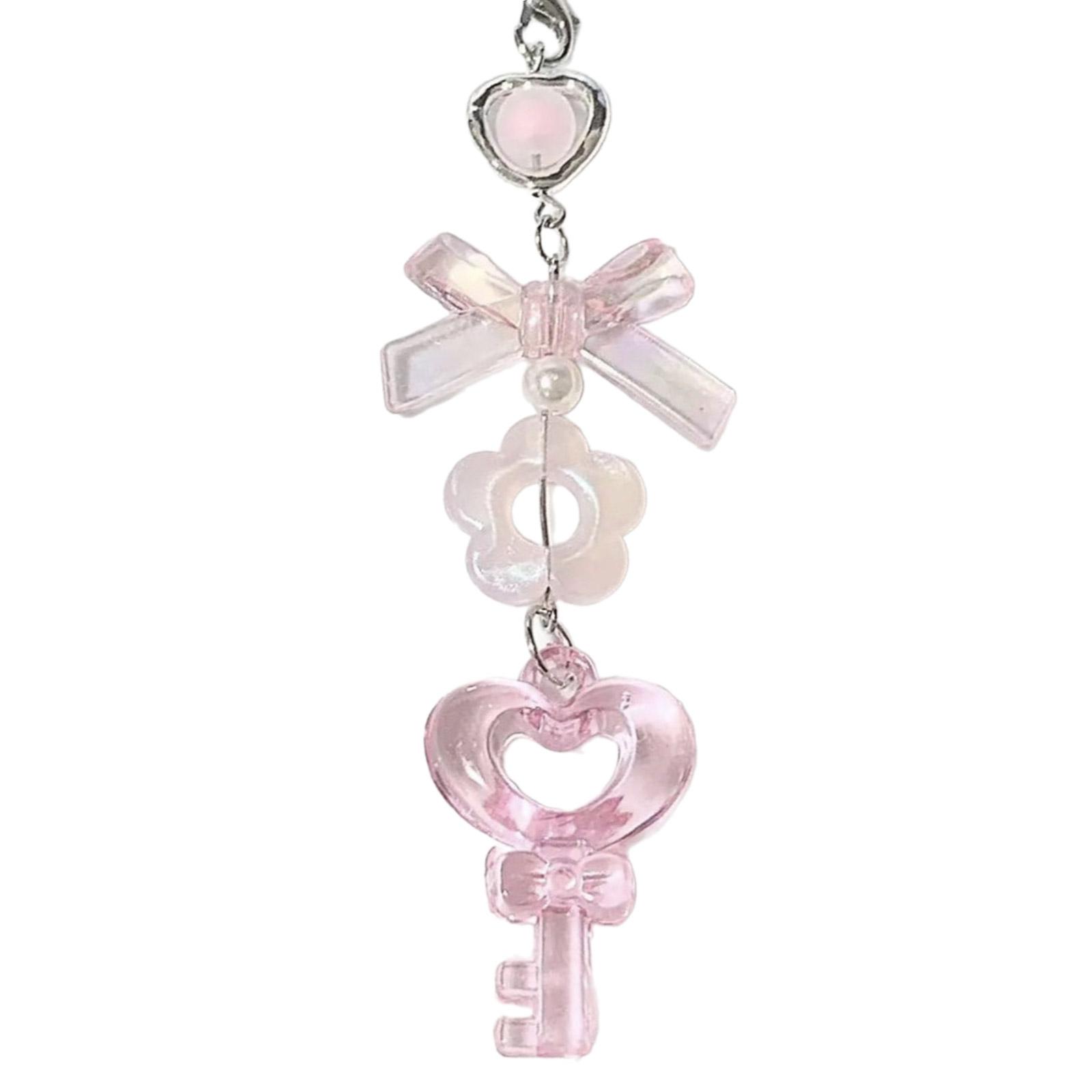 Милый брелок в форме сердца с бантом — фото 15