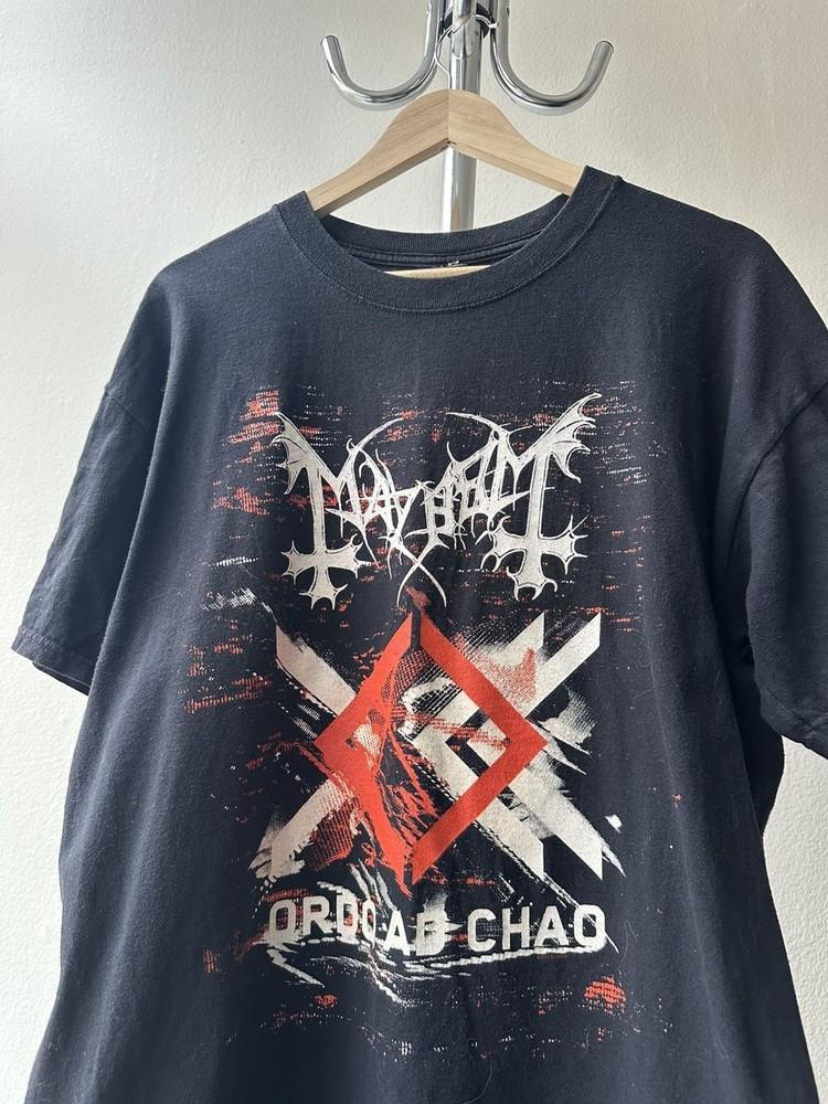 Mayhem “Ordo Ad Chao” 2007 Black Short Sleeve Unisex Tshirt S5XL KH13956 Unisex T-Shirt S