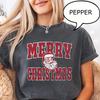 Comfort Colors® Merry Christmas T-Shirt, Christmas Father Shirt, Christmas Season Shirt, Xmas Party Tee, Holiday Shirt
