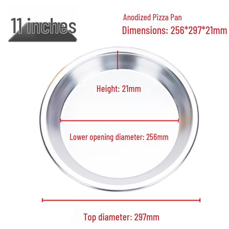 MDNG 11-inch Anodized Aluminum Pizza Pan Set