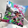 SSplatoon  Video Game Splatoon Pillow Case Square Pillow Bedroom Sofa Leisure Comfort Cushion Car Home Decoration