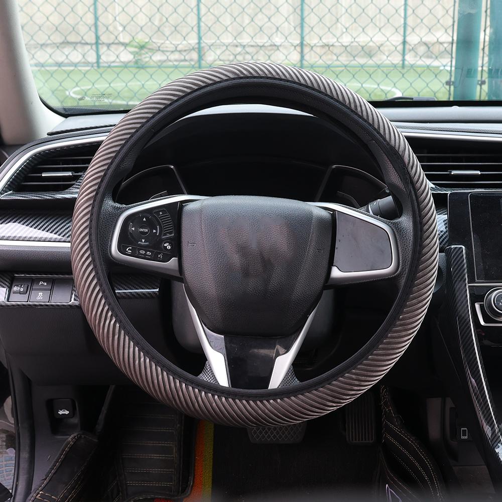 

Нескользящие чехлы на рулевое колесо автомобиля Универсальный износостойкий защитный чехол на рулевое колесо Противоскользящий сетчатый чехол на рулевое колесо серый