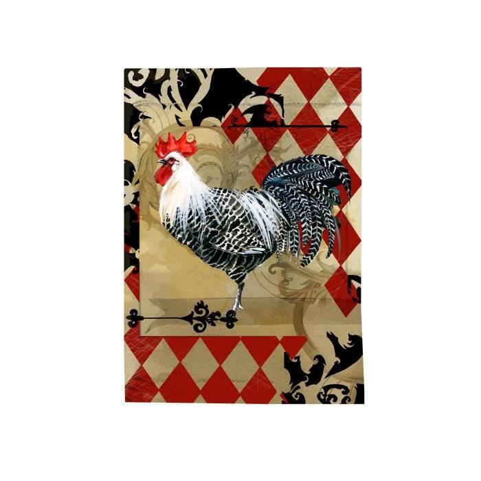 Lot De 3 Torchons Le Coq