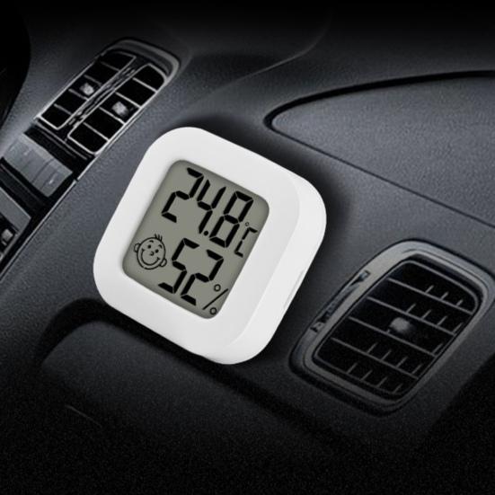 Feuchtigkeitsmesser Funk-Luftkomfort-Anzeige Kunststoff Elektronisch Niedrigenergie Mini-Thermometer für Innenräume
