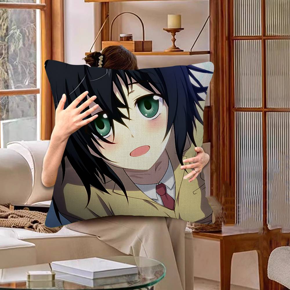 Watamotes KKurokis TTomokos Cushion Cover Pillowcase Upholstery Sofa Throw Pillow Home Decor Pillowcas
