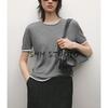 MD Spring/Summer New Arrival Women's Clothing Basic Style Casual Style Fake Two-Piece round Neck Short Sleeve Knitting T-shirt Tops 5635623